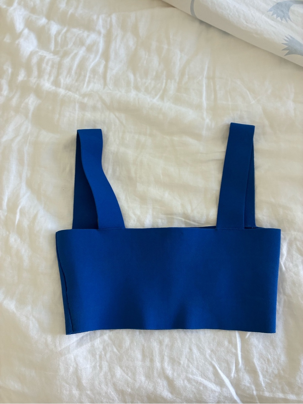 VB Body Blue Bandeau Crop Top - Picture 3 of 6